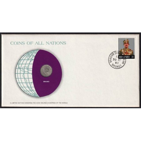 BRUNEI - Numiscover Coins of all Nations - KM16 - 5 sen 1981 BRUNEI - Numiscover Coins of all Nations - KM16 - 5 sen 1981