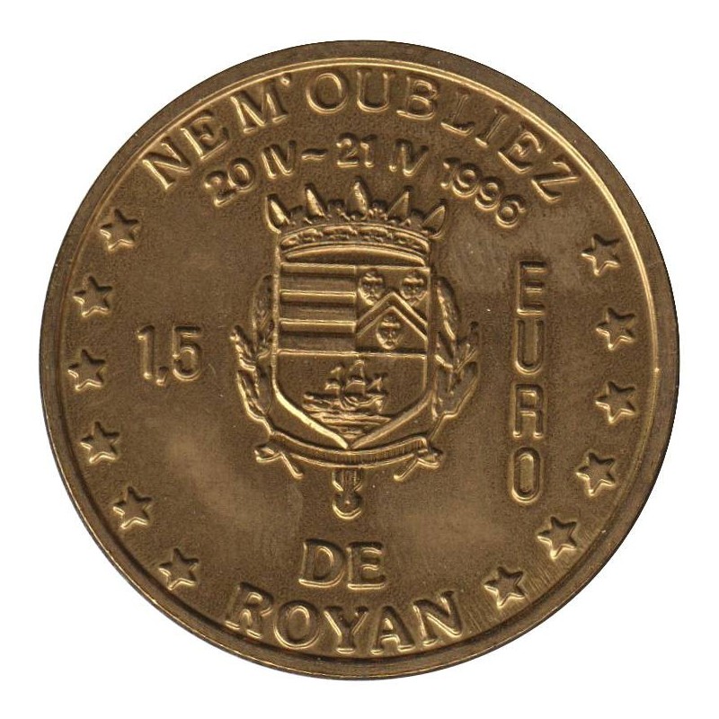 ROYAN - 1,5 euro des villes - 1996 - Etat : SPL ROYAN - 1,5 euro des villes - 1996 - Etat : SPL