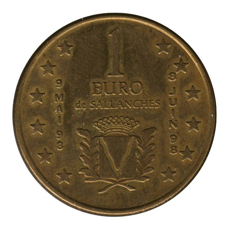 SALLANCHES - 1 euro des villes - 1998 - Etat : TTB SALLANCHES - 1 euro des villes - 1998 - Etat : TTB