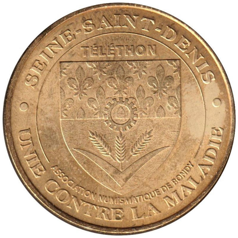 93-1085 - Téléthon - Blason de Seine-Saint-Denis - 2010