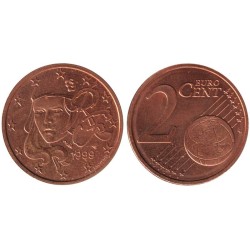 FRANCE - 2 cents - 1999