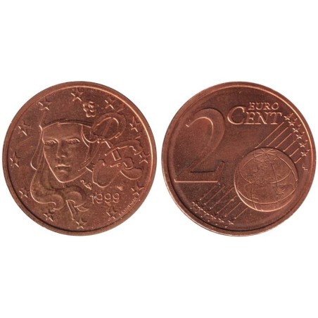FRANCE - 2 cents - 1999 FRANCE - 2 cents - 1999