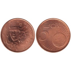 FRANCE - 5 cents - 1999
