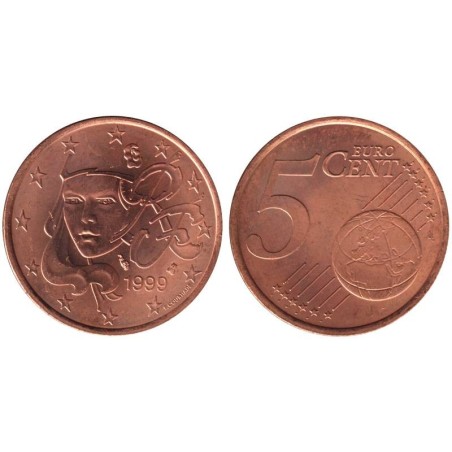 FRANCE - 5 cents - 1999 FRANCE - 5 cents - 1999