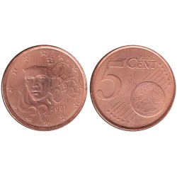 FRANCE - 5 cents - 2001