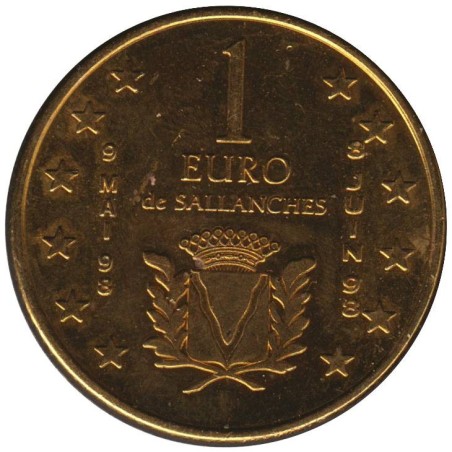 SALLANCHES - 1 euro des villes - 1998 - Etat : TTB SALLANCHES - 1 euro des villes - 1998 - Etat : TTB