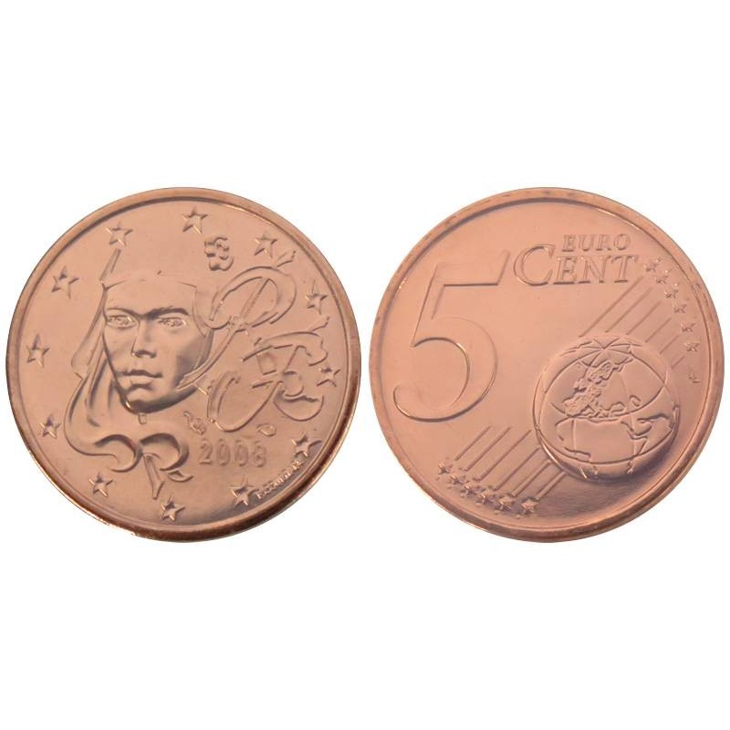 FRANCE - 5 cents - 2008 - BU