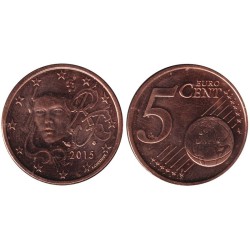 FRANCE - 5 cents - 2015