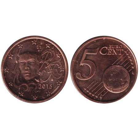 FRANCE - 5 cents - 2015 FRANCE - 5 cents - 2015