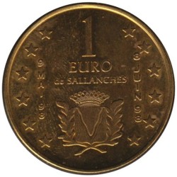 SALLANCHES - 1 euro des villes - 1998 - Etat : SUP