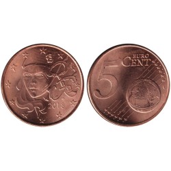 FRANCE - 5 cents - 2018