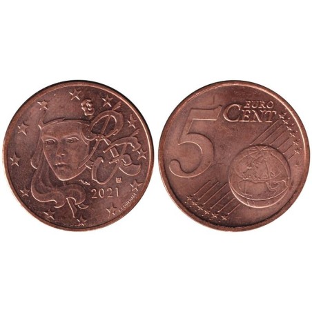 FRANCE - 5 cents - 2021 FRANCE - 5 cents - 2021