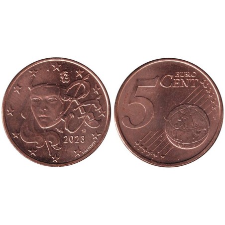 FRANCE - 5 cents - 2023 FRANCE - 5 cents - 2023