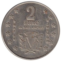 SALLANCHES - 2 euro des villes - 1998 - Etat : TTB