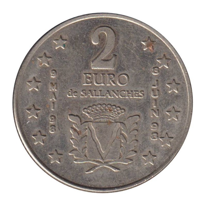 SALLANCHES - 2 euro des villes - 1998 - Etat : TTB SALLANCHES - 2 euro des villes - 1998 - Etat : TTB