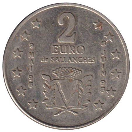 SALLANCHES - 2 euro des villes - 1998 - Etat : TTB SALLANCHES - 2 euro des villes - 1998 - Etat : TTB