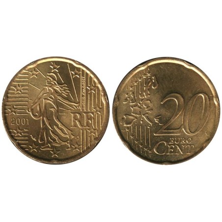 FRANCE - 20 cents - 2001 FRANCE - 20 cents - 2001