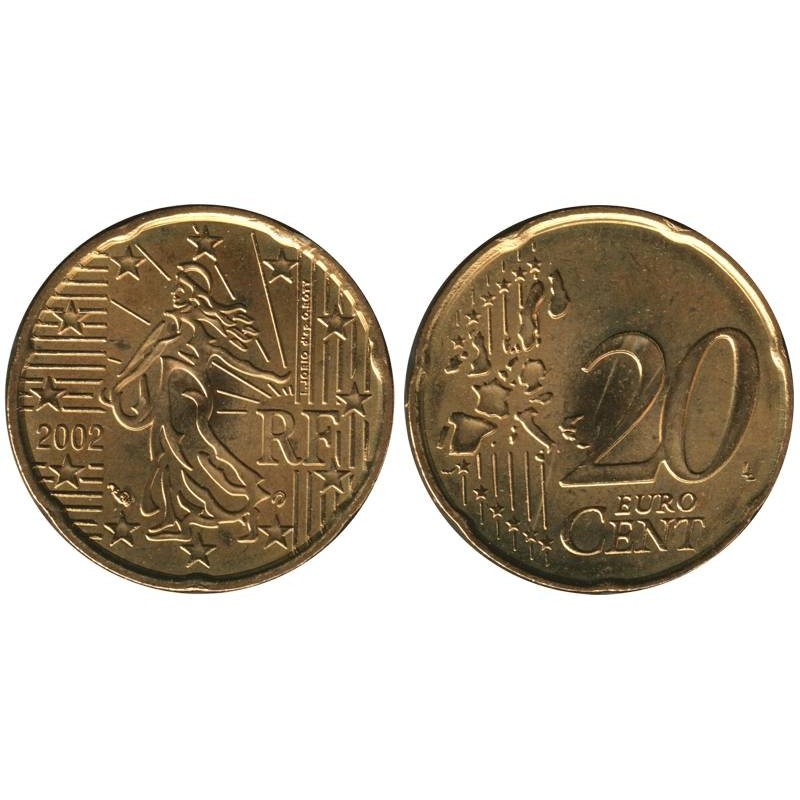 FRANCE - 20 cents - 2002
