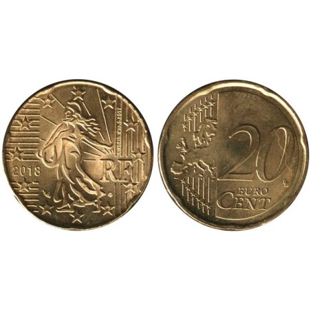 FRANCE - 20 cents - 2018 FRANCE - 20 cents - 2018