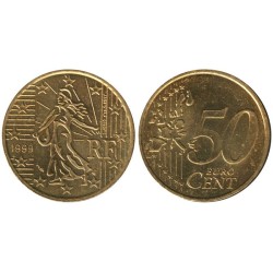 FRANCE - 50 cents - 1999