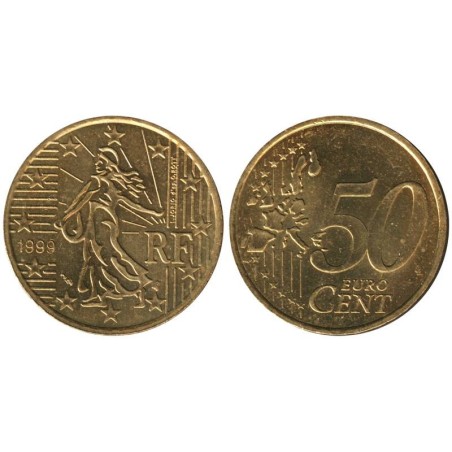 FRANCE - 50 cents - 1999 FRANCE - 50 cents - 1999