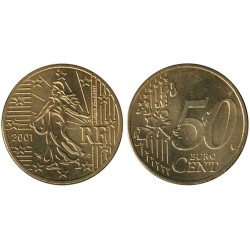 FRANCE - 50 cents - 2001