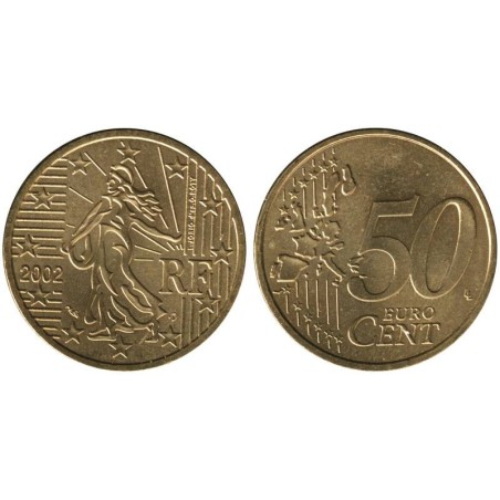 FRANCE - 50 cents - 2002 FRANCE - 50 cents - 2002
