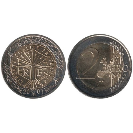 FRANCE - 2 euros - 2001 FRANCE - 2 euros - 2001