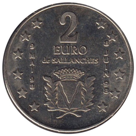 SALLANCHES - 2 euro des villes - 1998 - Etat : SUP SALLANCHES - 2 euro des villes - 1998 - Etat : SUP