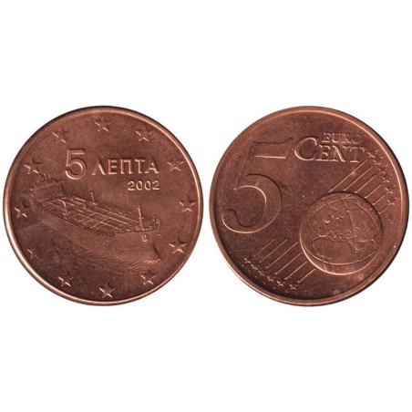 GRECE - 5 cents - 2002 GRECE - 5 cents - 2002