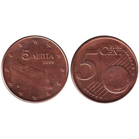 GRECE - 5 cents - 2009 GRECE - 5 cents - 2009