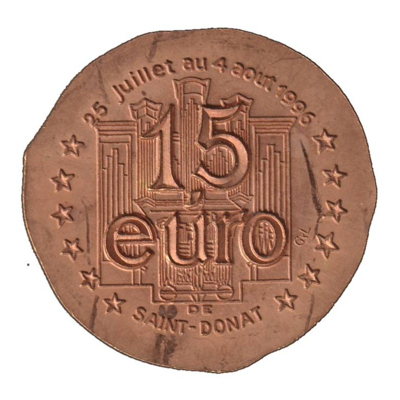 SAINT DONAT - 1,5 euro des villes - 1996 - Etat : SUP SAINT DONAT - 1,5 euro des villes - 1996 - Etat : SUP
