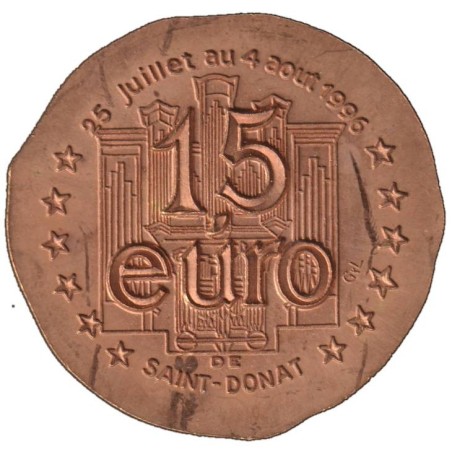 SAINT DONAT - 1,5 euro des villes - 1996 - Etat : SUP SAINT DONAT - 1,5 euro des villes - 1996 - Etat : SUP