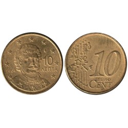 GRECE - 10 cents - 2004