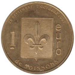 SOISSONS - 1 euro des villes - 1997 - Etat : SUP