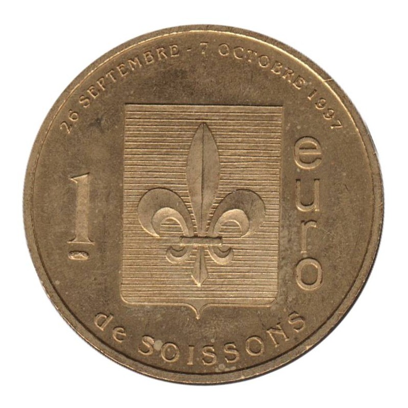 SOISSONS - 1 euro des villes - 1997 - Etat : SUP