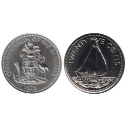 BAHAMAS - Numiscover Coins of all Nations - KM63.1 - 25 cents 1979