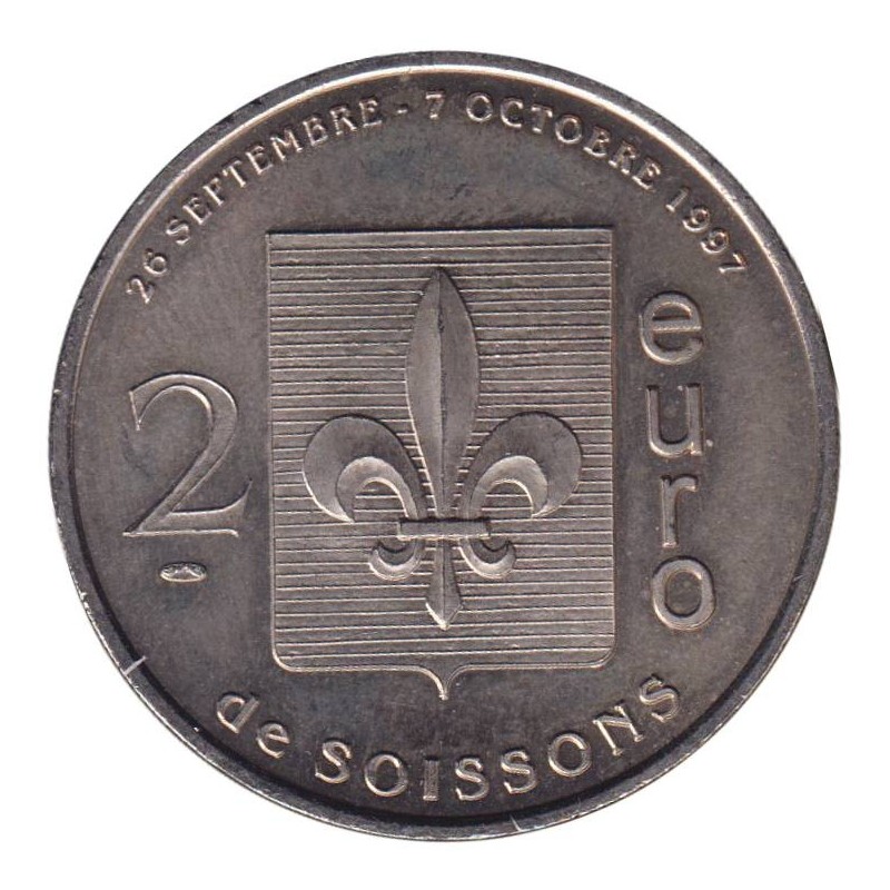 SOISSONS - 2 euro des villes - 1997 - Etat : SUP