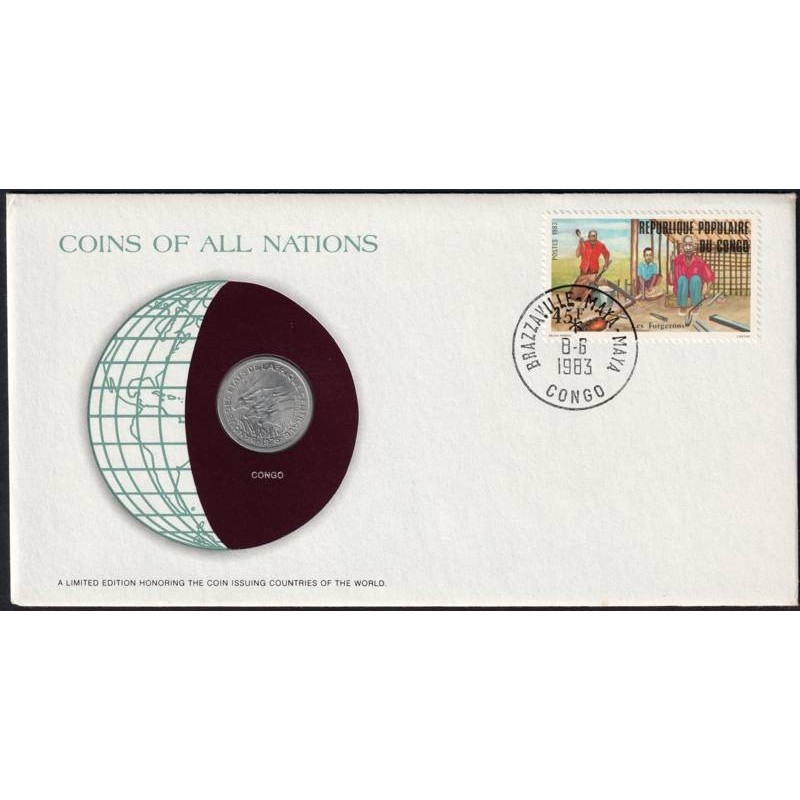 ETATS AFRIQUE CENTRALE - Numiscover Coins of all Nations - KM8 - 1 franc 1976