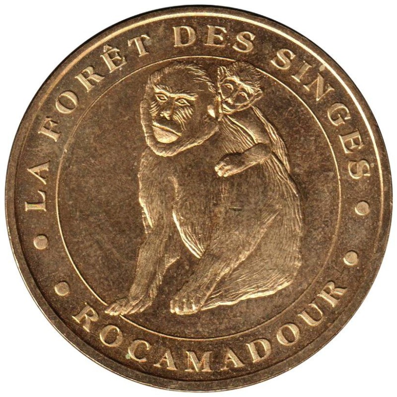 46-0145 - Rocamadour Forêt Singes Face cerclée - 2007