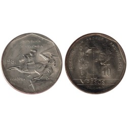 COLOMBIE - Numiscover Coins of all Nations - KM270 - 10 pesos 1981