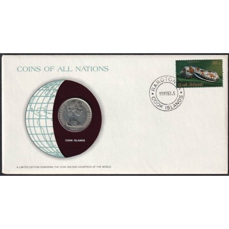ILES COOK - Numiscover Coins of all Nations - KM5 - 20 cents 1983
