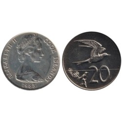 ILES COOK - Numiscover Coins of all Nations - KM5 - 20 cents 1983