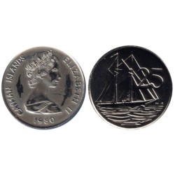 ILES CAIMANS - Numiscover Coins of all Nations - KM4 - 25 cents 1980