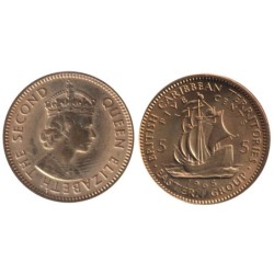 CARAÏBES EST - Numiscover Coins of all Nations - KM4 - 5 cents 1965