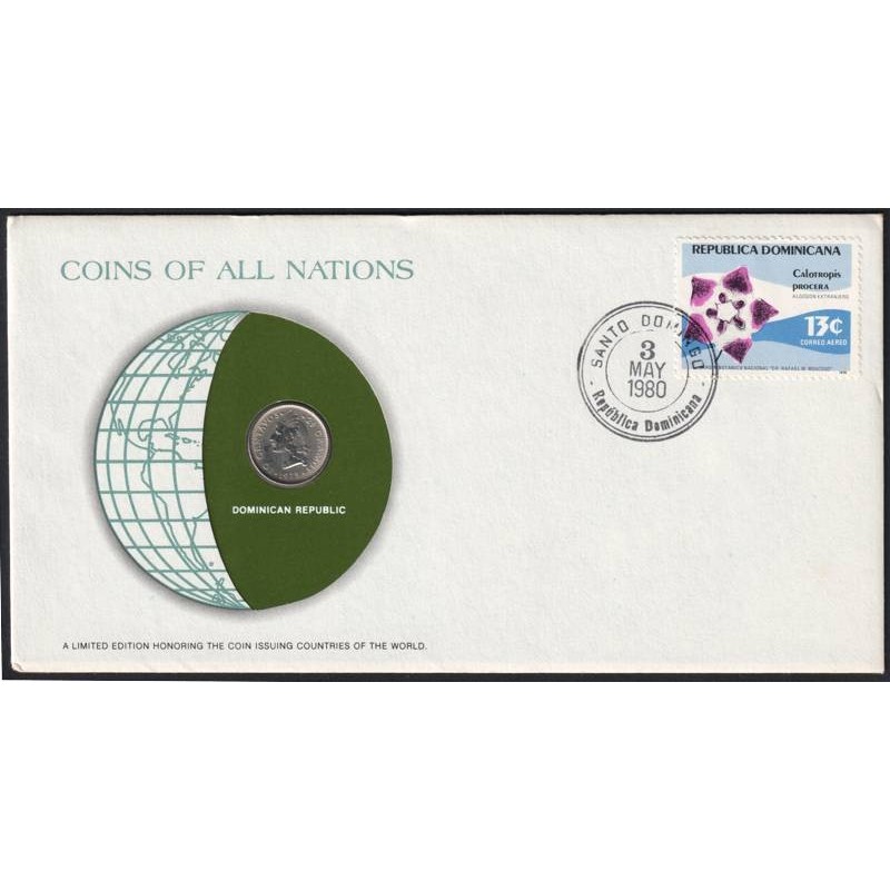REPUBLIQUE DOMINICAINE - Numiscover Coins of all Nations - KM19a - 10 centavos 1975