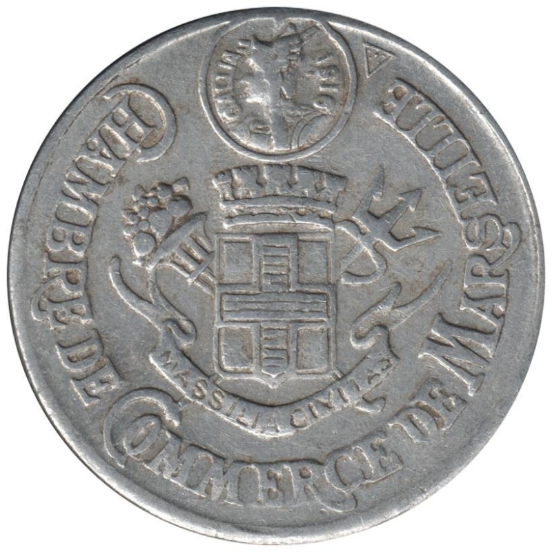 MARSEILLE - 1.1C - Monnaie de nécessité - Chambre de Commerce - 5 centimes 1916 - TB+