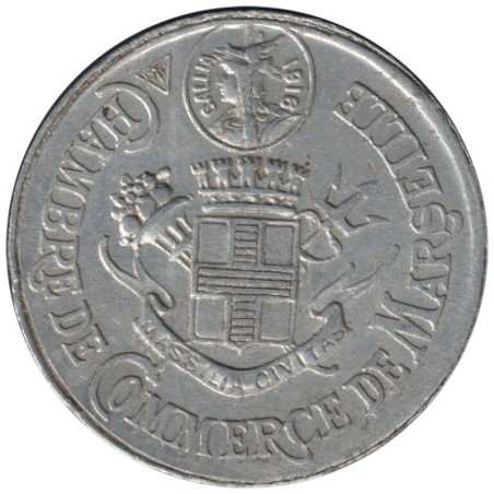 MARSEILLE - 1.2E - Monnaie de nécessité - Chambre de Commerce - 10 centimes 1916 - TTB