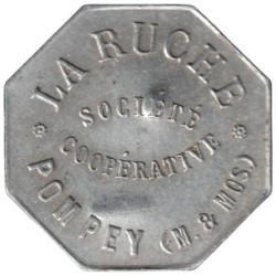 POMPEY - 3.2 - Monnaie de nécessité - Société coopérative La Ruche - 50 centimes - TTB+