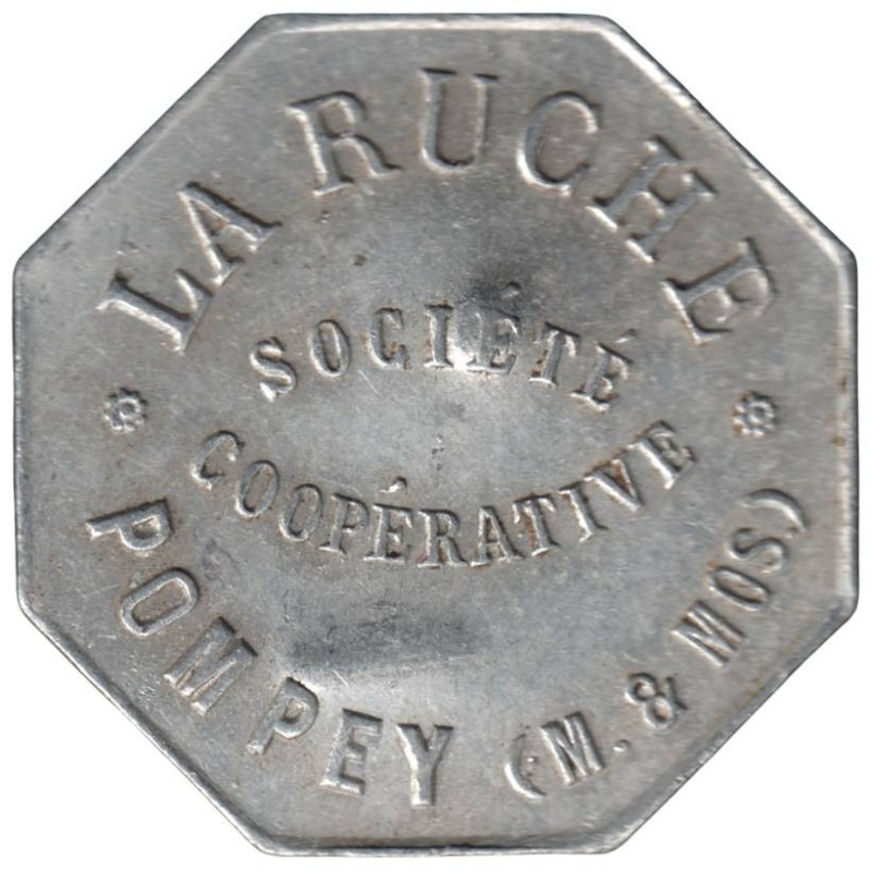 POMPEY - 3.2 - Monnaie de nécessité - Société coopérative La Ruche - 50 centimes - TTB+